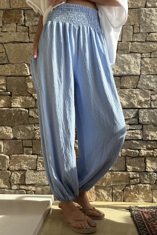 Basso Shirring Balloon Pant Cornflower /15=